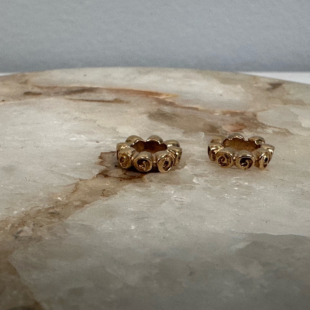 14ky pandora rose spacers 2 pieces